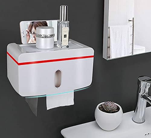 Self-Adhesive Toilet Roll Holder Waterproof No Drilling