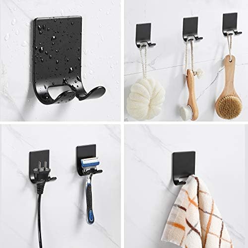 6-Piece Razor Towel Hook Holder Set