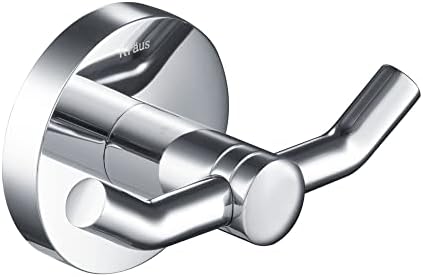 Kraus Elie Bathroom Robe Hook with Towel Chrome