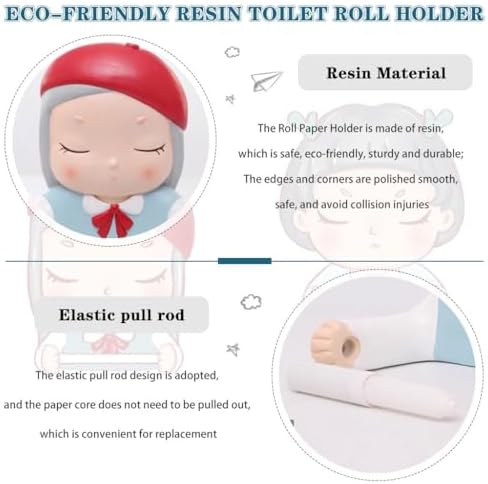 QMBHBM Creative Girl Toilet Paper Holder B