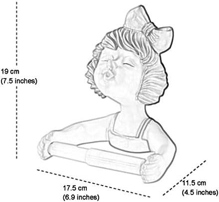Cute Bowknot Girl Toilet Paper Holder