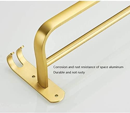 BOCbco - Bathroom Wall Hung Towel Holder With Dual Bars Gold finish