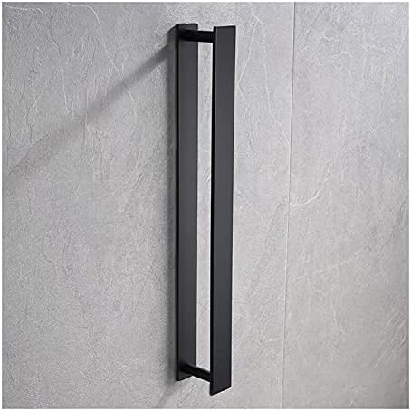 BOCbco 40Cm Black Towel Rail Wall Mounted