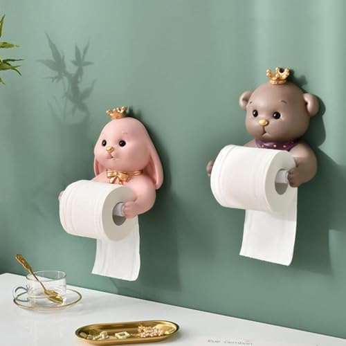 Funny Bathroom Toilet Roll Holder Wall Mounted 3D Animal Dispenser