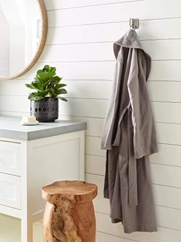 Amerock BH36010G10 Essential Modern Single Robe Hook Brushed Nickel Bathroom Towel Holder