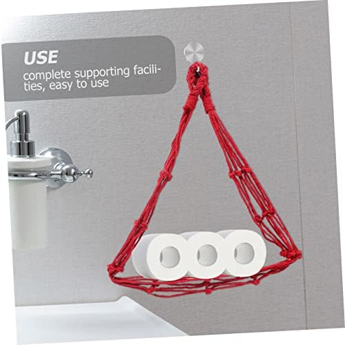 DOITOOL 3-Pack Cotton Toilet Paper Holders Set
