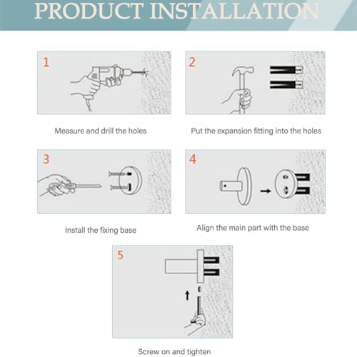 PIZZZENO Brushed Gold Towel Holder Set Robe Hook wall-mounted bathroom hardware
