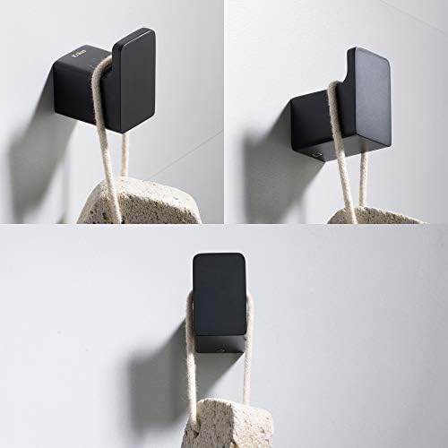 Kraus Stelios Bathroom Robe and Towel Hook Stunning Modern DesignMatte Black Finish