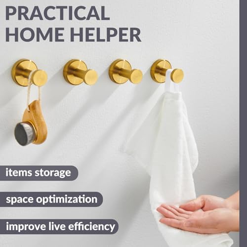 Sturdy Round Robe Towel Hook Set