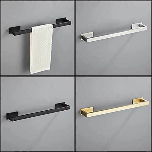 Sturdy Black Towel Rail for Bathroom