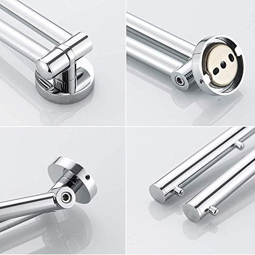 Chrome Swivel Towel Rail Space-Saving Unit