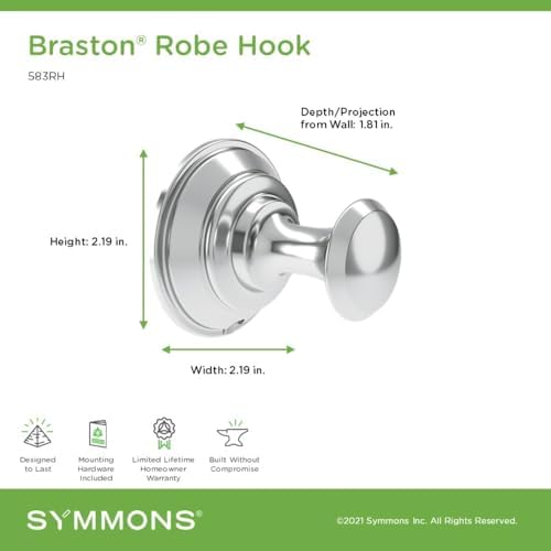 Durable Wall-Mounted Towel Robe Holder in Polished Chrome
