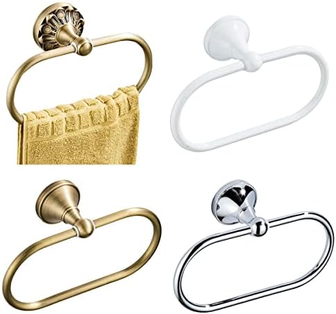 Bath Towel Holder - Space-Saving Brass Towel Rack