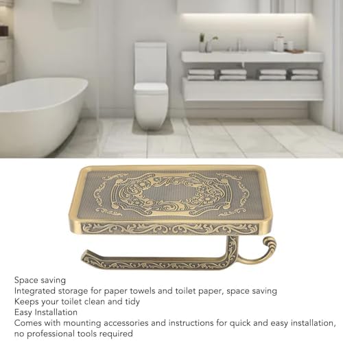 Retro Elegant Zinc Alloy Toilet Paper Holder