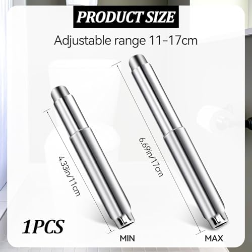 Stainless Steel Spring Roll Toilet Paper Holder for Home Bathroom Use