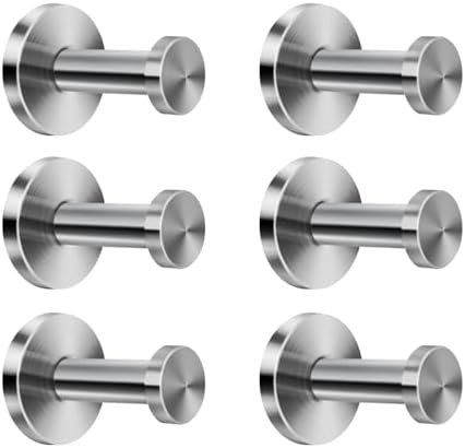 6-Piece Stainless Steel Towel Hangers