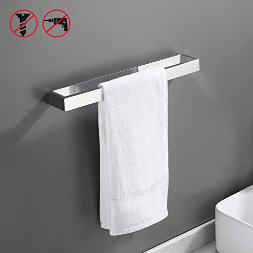 KESBath Towel Holder Stainless Steel Towel Rack Self-Adhesive Easy to Install