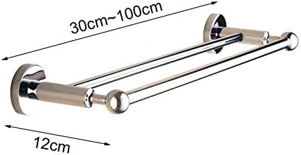 BOCbco Wall Mounted Towel Rail Bar 30Cm Stainless Steel