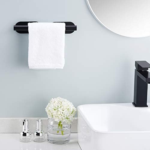 KES Adhesive Hand Towel Bar 9-Inch Stainless Steel Wall Hanger