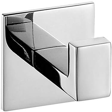 Stainless Steel Self-Adhesive Bathroom Towel Hook Rust-Free Chrome Finish