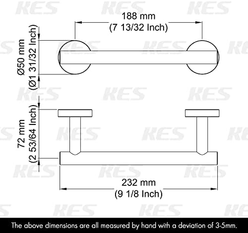 KES 9 12-inch Durable Towel Holder
