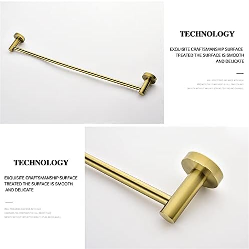 Single-Gold-Brailed Towel Rail