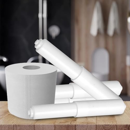 White Toilet Paper Holder Battery-Free Spiral Design