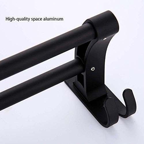 BOCbco Wall-Mounted Towel Rack Black