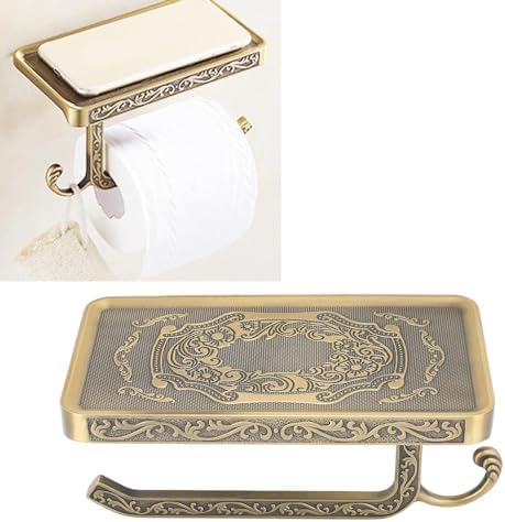 Retro Elegant Zinc Alloy Toilet Paper Holder