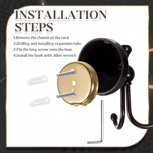 Double Oil-Rubbed Bronze Towel Hook Set