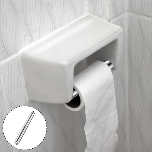 Stainless Steel Spring Roll Toilet Paper Holder for Home Bathroom Use