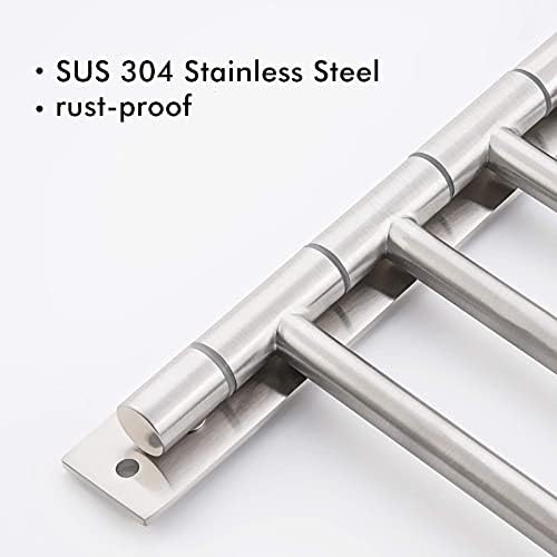 6-Bar Swivel Towel Hanger Rust-Resistant Space-Saving