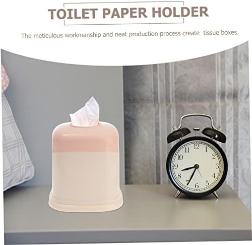 Hoement Creative Plastic Toilet Paper Holder Round Design