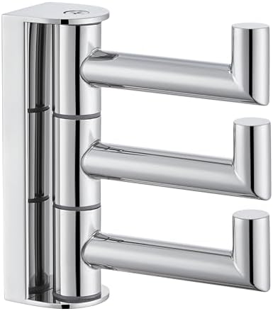 APLusee Swivel Towel Hook 304 Stainless Steel Portable Bathroom Organizer