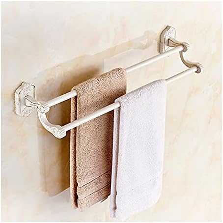 BK Collection Antique Brass Wall-Mounted Double Towel Rail