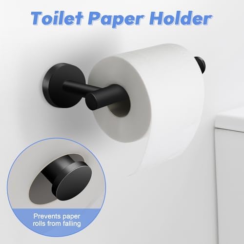 Stylish 8-Piece Bathroom Hardware Set for Easy Storage Organization