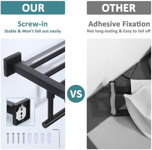 Alise 28-Inch Stainless Steel Towel Rack