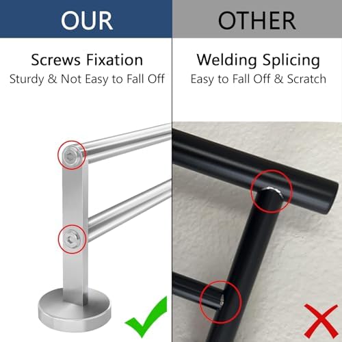 Double Towel Bar 24 Inch Black Stainless Steel Towel Holder