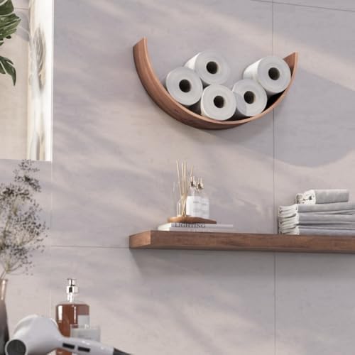 WUZHANHOak Toilet Paper Holder