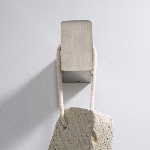 Kraus Stelios Bath Robe Towel Hook Brushed Nickel Finish