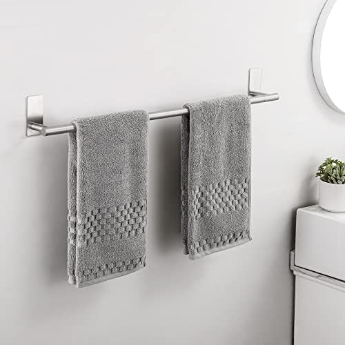 Sturdy 30-Inch Self-Adhesive Towel Bar for Rust-Free Bath Use