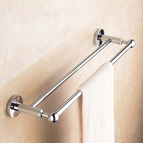 BOCbco Stainless Steel Double Towel Bars Wall-Mounted