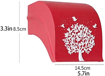 HASMI Wall-Mounted Toilet Paper Holder Decorative Bathroom Organizer