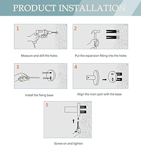 Stainless Steel Towel Bar Hook with Gold Finish