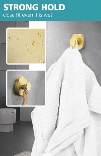 4-Piece Suction Cup Hooks for Bathroom