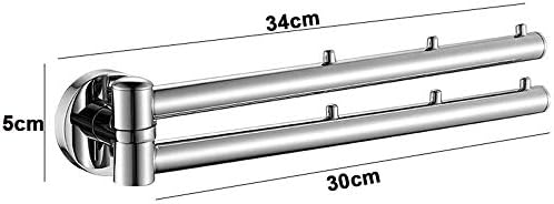 Chrome Swivel Towel Rail Space-Saving Unit