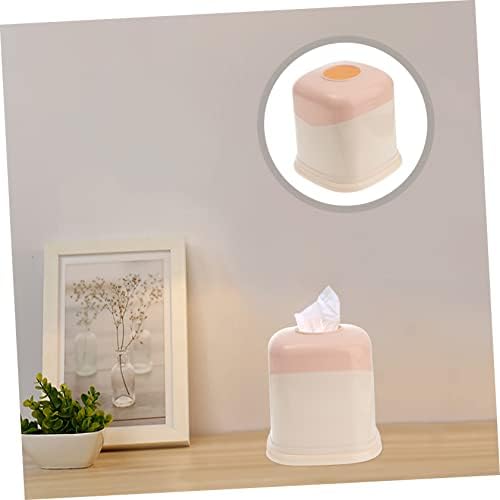 Hoement Creative Plastic Toilet Paper Holder Round Design