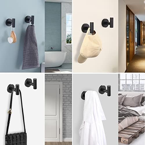 KES Matte Black Hand Towel Bar Rust-Resistant Easy to Install