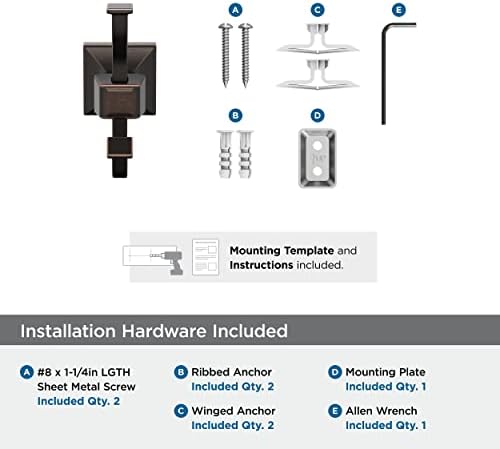 Amerock BH36020ORB Oil Rubbed Bronze Robe Hook