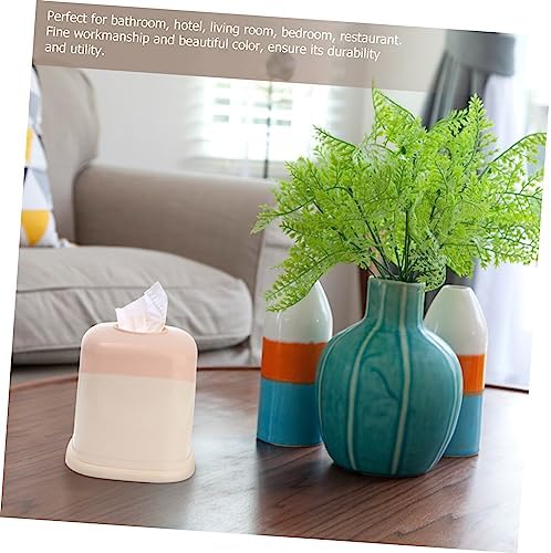 Hoement Creative Plastic Toilet Paper Holder Round Design